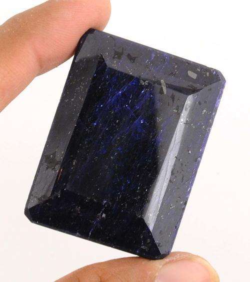MGL Certified 368.40 Carat Natural Blue Sapphire Gemstone - Emerald Cut