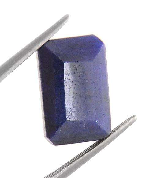 Blue Sapphire Gemstone 8.20 Ct IGLI Certified Octagonal Step Cut