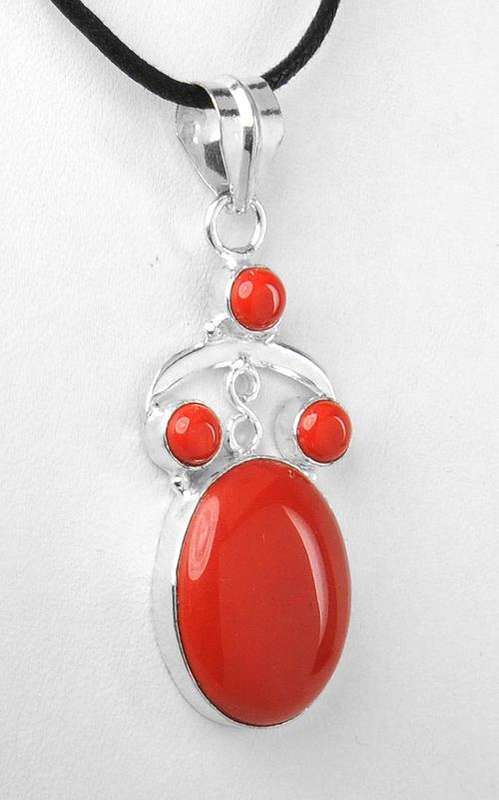 Designer 11 Gm Onyx Gemstone Silver Pendant