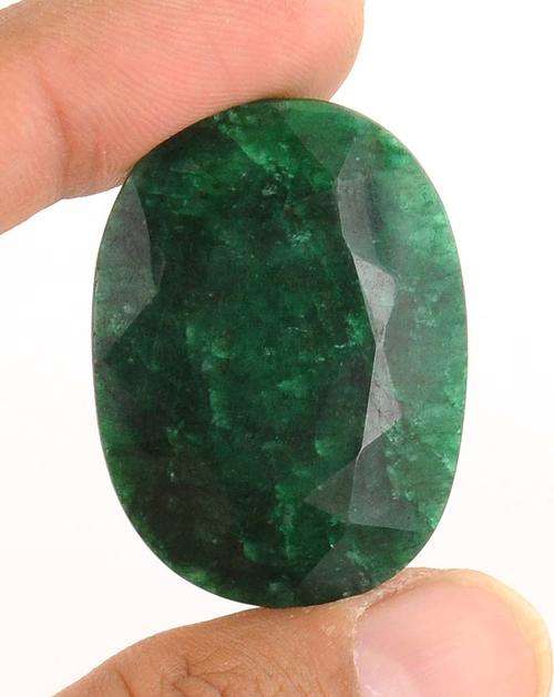 71.90 Ct Certified Oval Brazil Mines Green Emerald Gemstone
