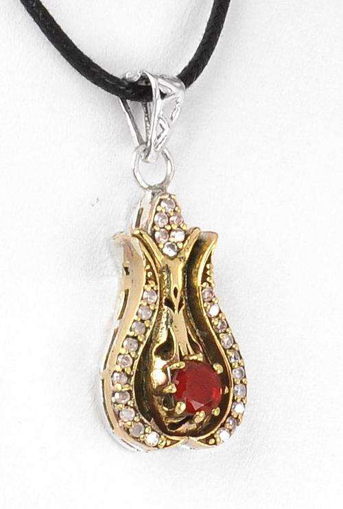 10 Gm Ruby Gemstone Pendant Victorian Style