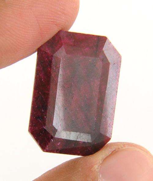 43.17  Carat Certified Emerald Cut Ruby Gemstone