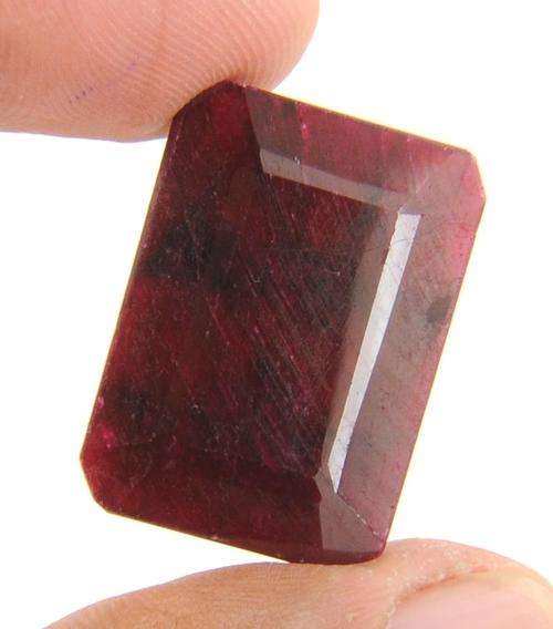 42.67 Carat MGL Certified Emerald Cut Unmounted Ruby Gemstone