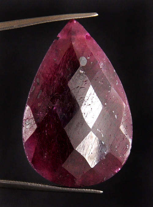 36.14 Carat Certified Pear Shape Natural Ruby Gemstone-Indian Mines Stone