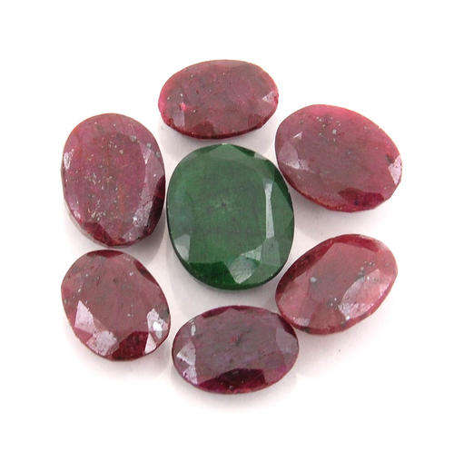 100 Carats Ruby and Brazilian Emerald Gemstone Lot for Jewellery Manufacturing