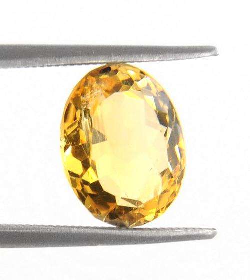3.12 Ct Brazil Certified Oval Shape Citrine Gemstone - AAA Quality Stone