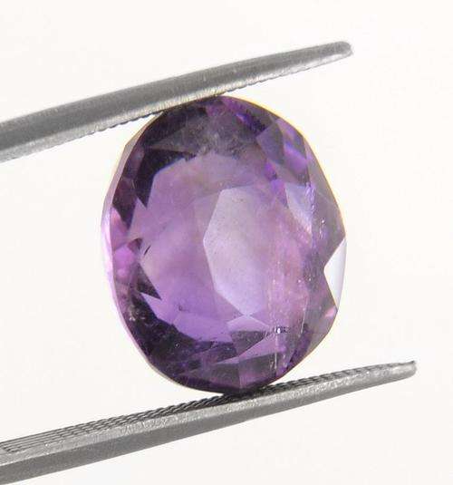 8.29 Ct Certified Oval Cut Untreated Brazilian Amethyst Gemstone