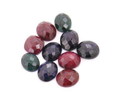 55 Ct Emerald, Ruby and Blue Sapphire Gemstone Wholesale Lot