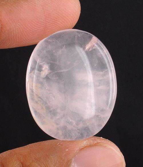 40.55 Carat Oval Cabochon Shape Rose Quartz Gemstone