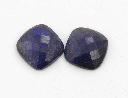 17.67 Carat Indian Mines Pair Of Blue Sapphire Gemstone - Cushion Mixed - MGL Certified