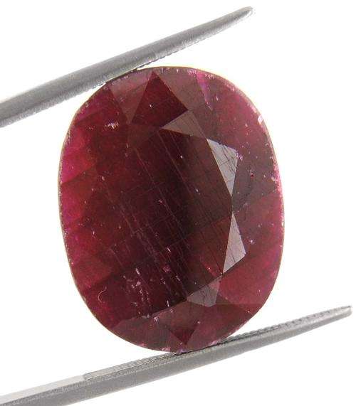 21.76 Ct Certified Oval Mixed Cut Ruby Gemstone-Indian Mines