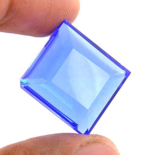 40.87 Ct Certified Rectangular Mixed Hydro Blue Topaz Gemstone