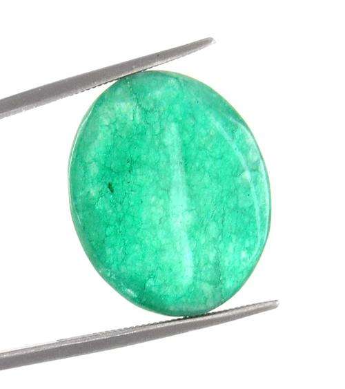 14.13 Ct MGL Certified Oval Cabochon Natural Emerald Gemstone