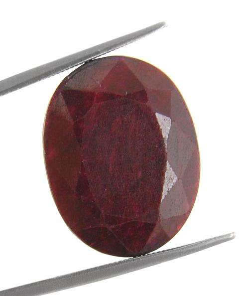 Indian Certified Oval Mixed Cut Natural Ruby Gemstone-20.39 Ct