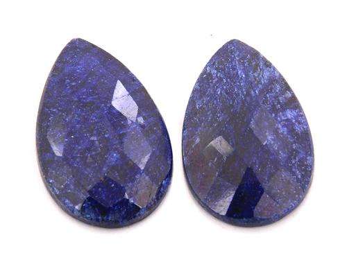 54.90 Ct Certified Pear Checker Blue Sapphire Gemstone Pair