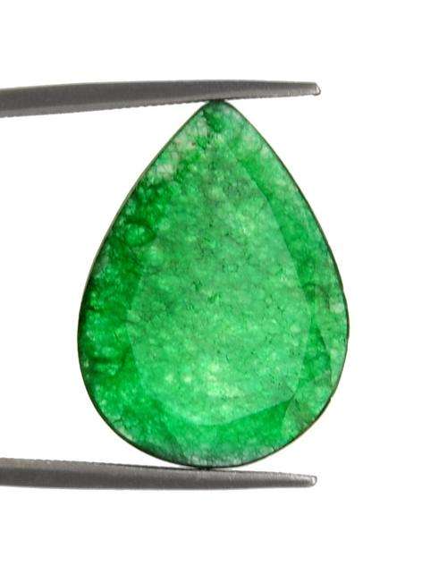 6.53 Ct Pear Cabochon Emerald Gemstone-MGL Certified