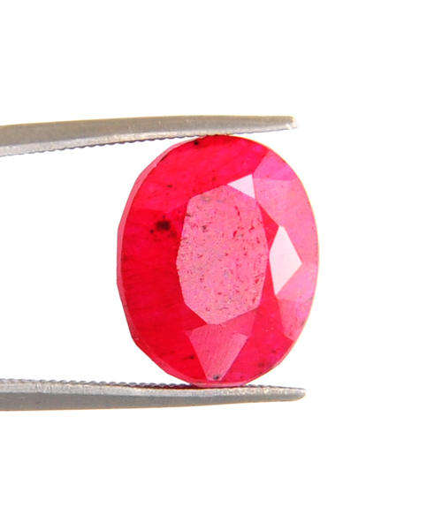 6.02 Ct Certified Oval Mixed Cut Ruby Gemstone-Indian Mine Stone