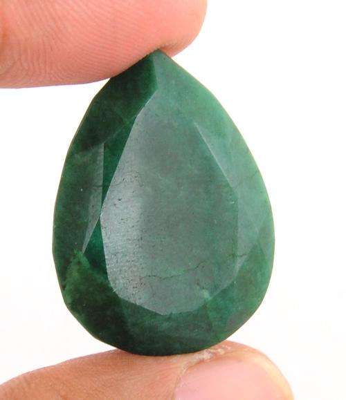 60.30 Ct Certified Pear Cut Natural Brazil Emerald Gemstone