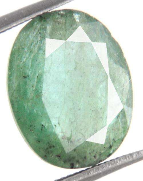 3.70 Ct Certified Oval Cut Natural Emerald Gemstone - Brazilian Mines