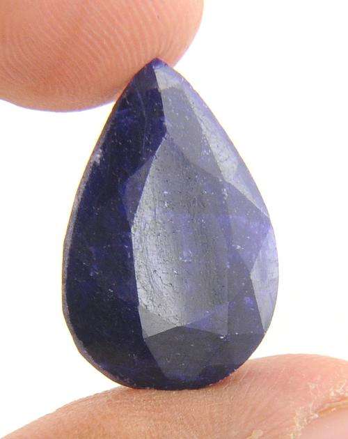 23.80 Ct Certified Pear Shape Blue Sapphire Gemstone