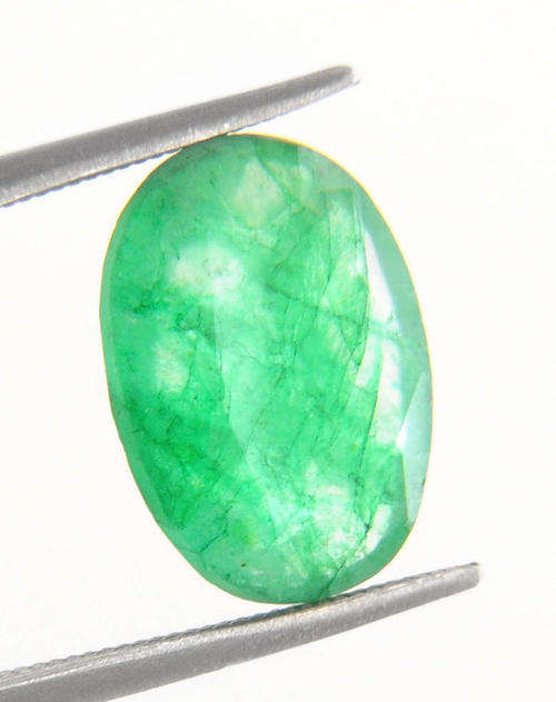 4.20 Ct Certified Oval Shape Emerald Gemstone