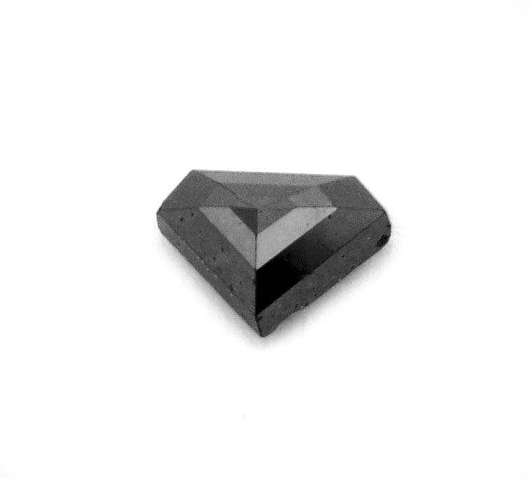 0.40 Ct Certified Fancy Shape Natural Black Diamond - IGLI Certified AAA Quality