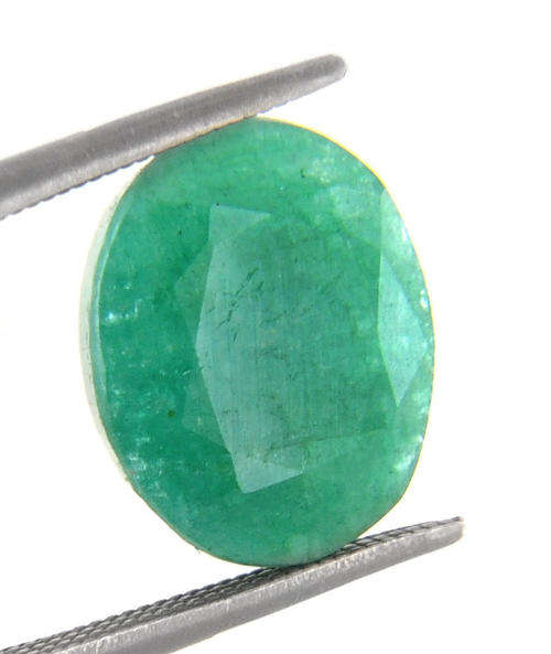 5.28 Ct Certified Oval Cut Natural Emerald Gemstone from Brazil Mines