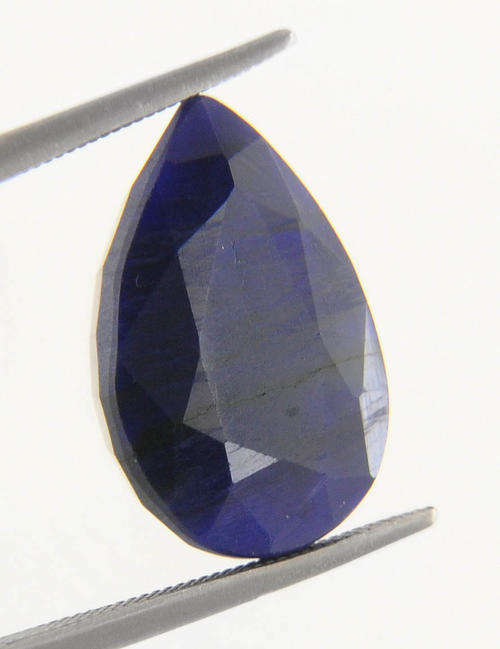 12.58 Ct Certified Pear Shape Blue Sapphire Gemstone