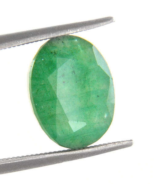4.76 Ct Certified Oval Mixed Cut Natural Emerald Gemstone