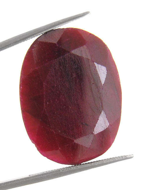 28.98 Ct Certified Oval Shape Ruby Gemstone