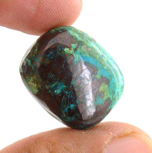 Certified 30.56 Ct Cushion Cabochon Shape Chrysocolla Gemstone