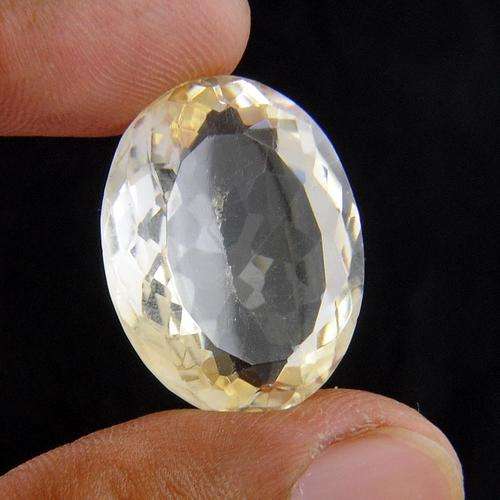 30.88 Ct Certified Oval Shape Loose Citrine Gemstone