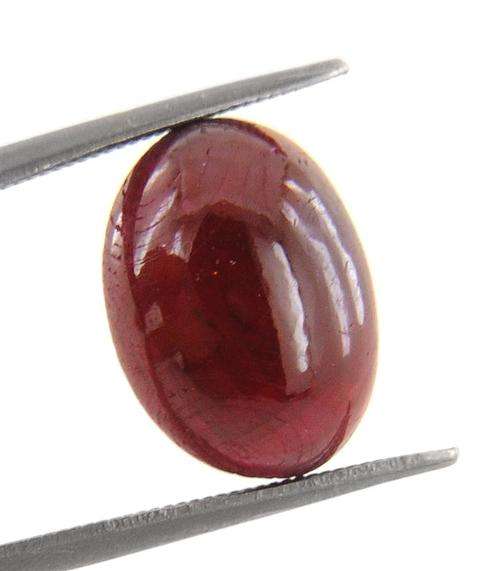 Certified 11.14 Ct Cabochon Shape Ruby Gemstone