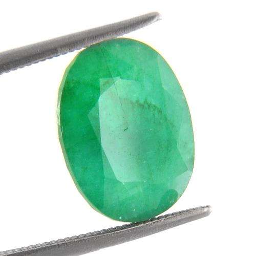 5.93 Carat Certified Oval Mixed Cut Emerald Gemstone