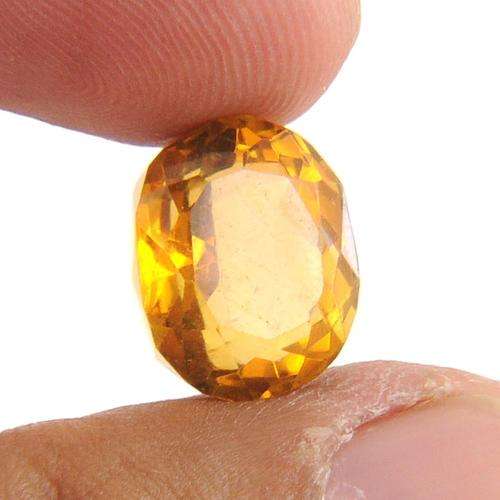 9.80 Carat Certified Brazilian Mines Citrine Gemstone
