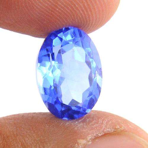 6.64 Carat Certified Hydro Blue Topaz Gemstone
