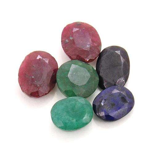 55 Carat Ruby, Emerald and Sapphire Gemstone Lot