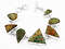 Gemstone chunky bracelet in german silver