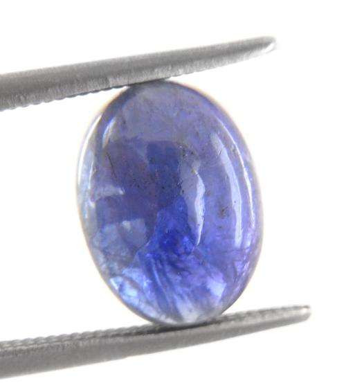 Certified 3.57 Ct Oval Cabochon Shape Tanzanite Gemstone