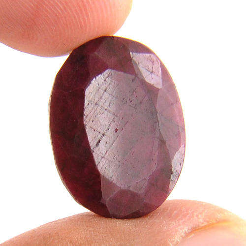 24.55 Carat Certified Oval Shape Natural Ruby Gemstone