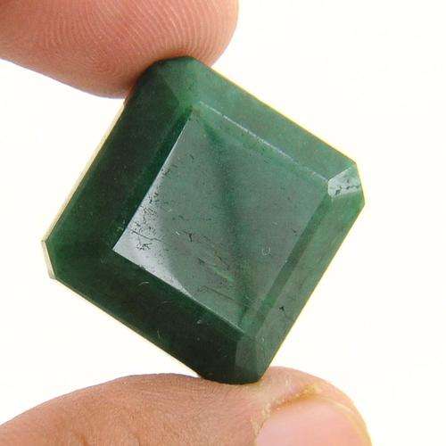 52.98 Ct Certified Emerald Cut Green Emerald Gemstone