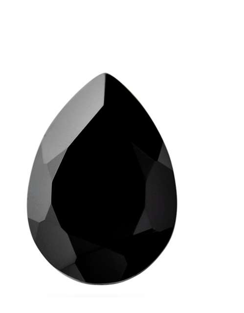 Natural Black Spinel AAA Quality Faceted Pear 4x6 mm 1 pc Loose Gemstone