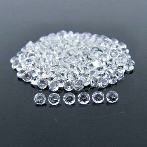 Natural White Topaz AAA Quality Faceted Round 4 mm 10 pcs Lot Loose Gemstone