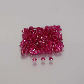 Natural Ruby AAA Quality Calibrated 1.1mm Diamond Cut Round 10 Pieces Lot Loose Gemstone