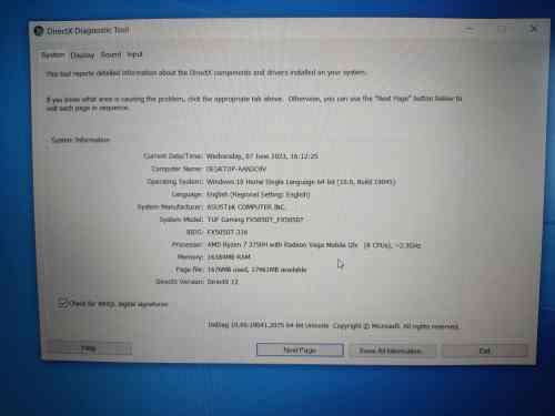 ASUS TUF Gaming Laptop - FX505DT
