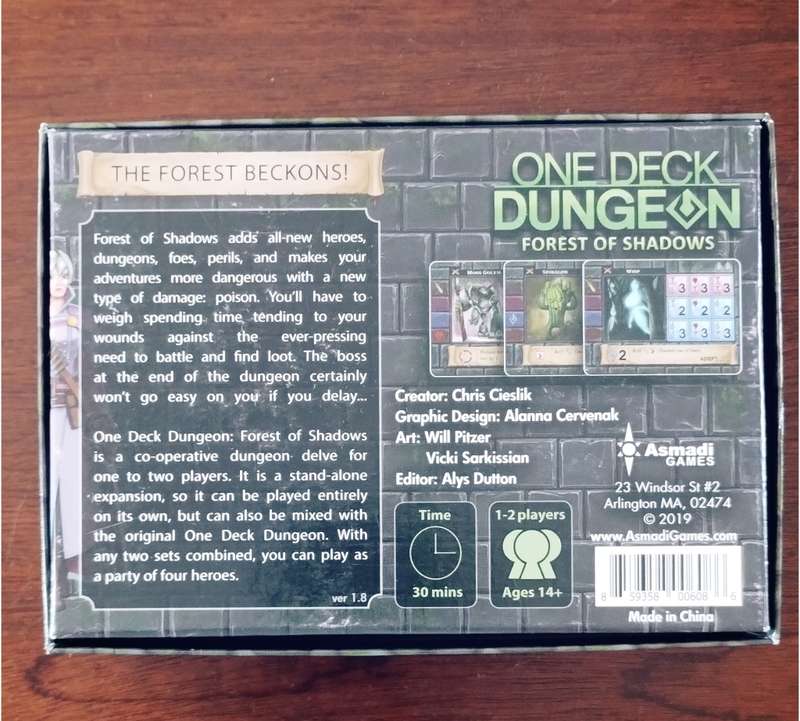 [One Deck Dungeon: Forest of Shadows Card Game