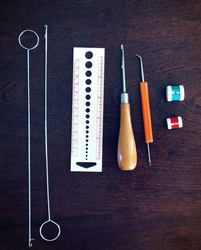 Crochet + Knitting Kit (Books, hooks, needles, yarn, tools)