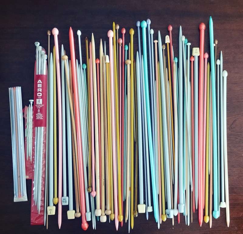 Crochet + Knitting Kit (Books, hooks, needles, yarn, tools)