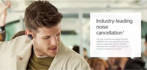 Sony Wireless noise-canceling earphones