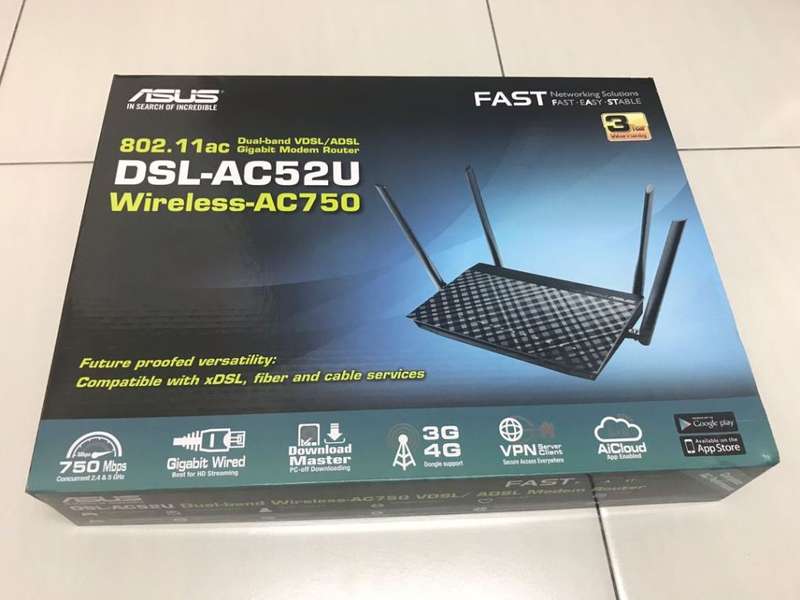 Asus DSL-AC52U Wireless AC750 router